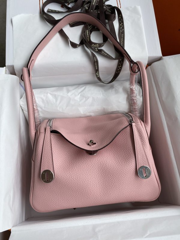 Lindy 26cm imported TC leather 3Q powder gold buckle wax line - Image 3