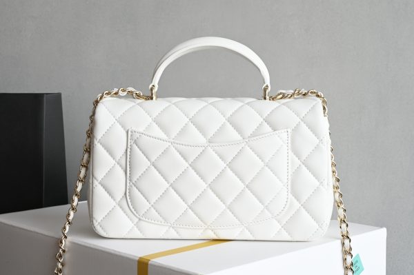 Platinum Edition▪️Counter-level bag Brand new arrival‼ ️𝟐𝟓 [Upgraded version] 𝐌𝐢𝐧𝐢Flap bag handbag light gray - Image 3