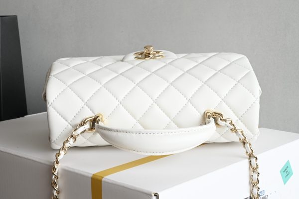Platinum Edition▪️Counter-level bag Brand new arrival‼ ️𝟐𝟓 [Upgraded version] 𝐌𝐢𝐧𝐢Flap bag handbag light gray - Image 6