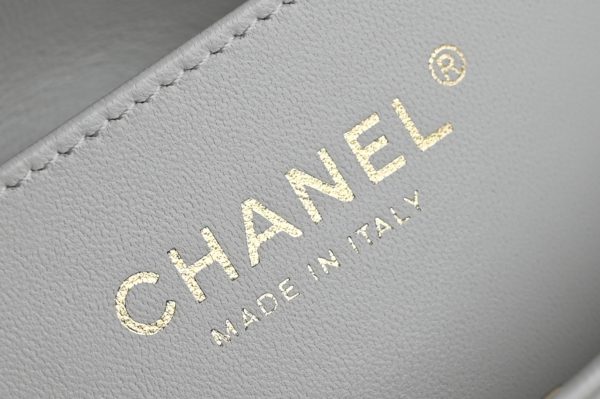 Platinum Edition▪️Counter-level bag Brand new arrival‼ ️𝟐𝟓 [Upgraded version] 𝐌𝐢𝐧𝐢Flap bag handbag light gray - Image 9