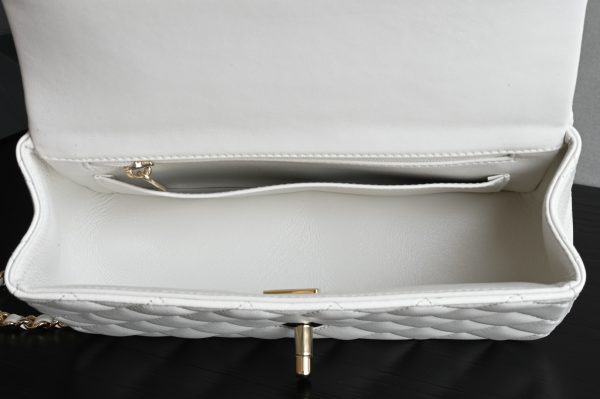Platinum Edition▪️Counter-level bag Brand new arrival‼ ️𝟐𝟓 [Upgraded version] 𝐌𝐢𝐧𝐢Flap bag handbag light gray - Image 10