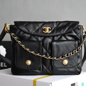 Platinum Edition▪️Counter-level packaging as shown Available for sale🆕𝐂𝐡𝐚𝐧𝐞𝟏 𝟮𝟓𝐏 Messenger bag/hippie bag black small size Counter price𝟦𝟧𝟥𝟢𝟢𝗋𝗆𝖻Purchase and development