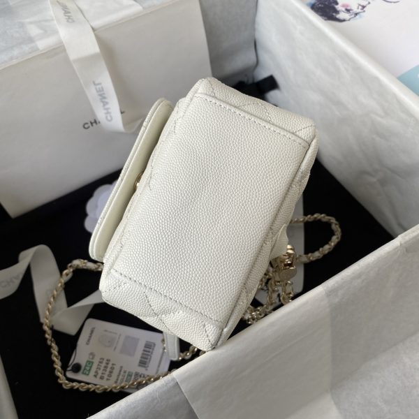 Chane1💞24c💦AP3573 mini lychee pattern small shoulder bag - Image 5