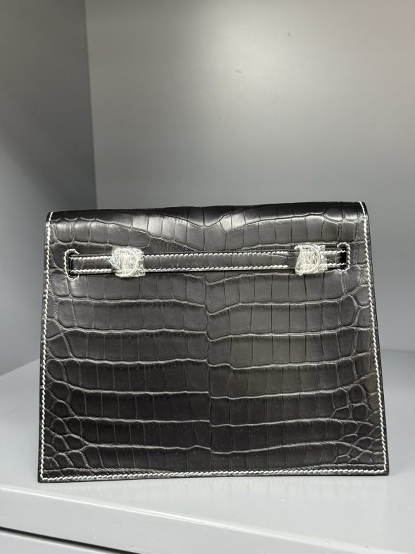 Imported Hcp Nile crocodile matte belly Kelly Danse dance bag size; 22X17X7💕 - Image 4