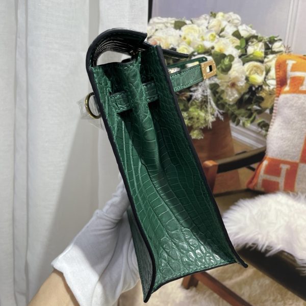 Imported Nile crocodile matte belly Kelly Danse dance bag size; 22X17X7💕 - Image 5