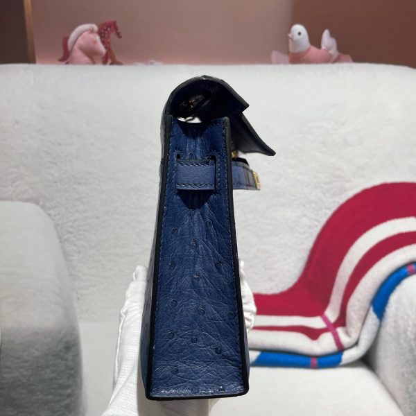 Kelly Elan is more advanced and practical than the first and second generations, with hand-sewn waxed thread on South African ostrich leather💕 - Image 8