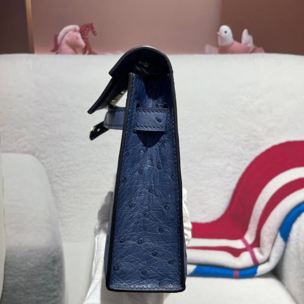 Kelly Elan is more advanced and practical than the first and second generations, with hand-sewn waxed thread on South African ostrich leather💕 - Image 9