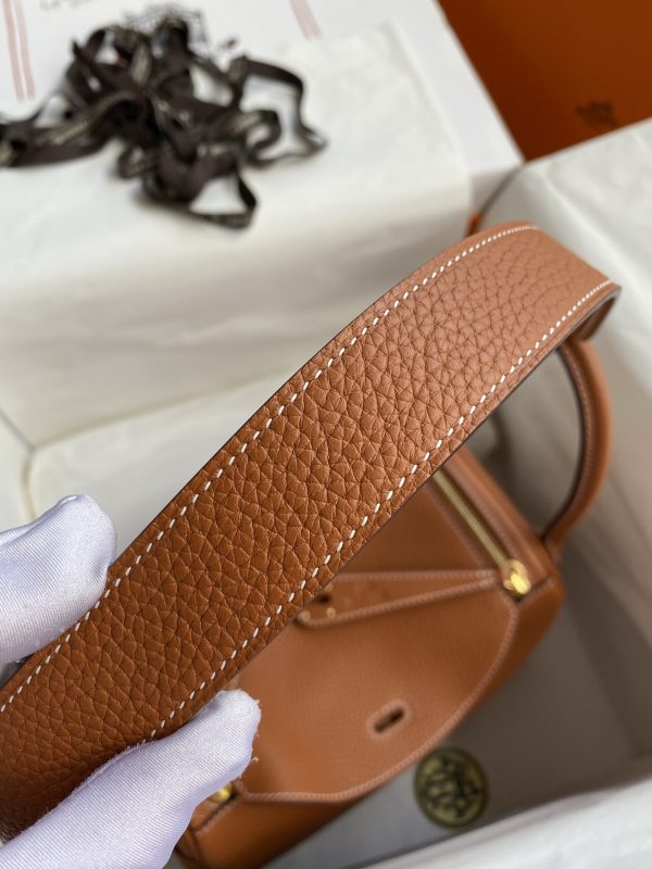 Lindy 26cm 进口TC皮 金棕 金扣蜡线 - Image 8