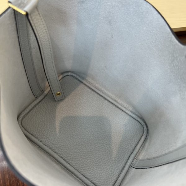 In stock✨Vegetable basket Holy Grail blue  Tc leather vegetable basket 18cm hand-sewn wax thread🧵 - Image 6