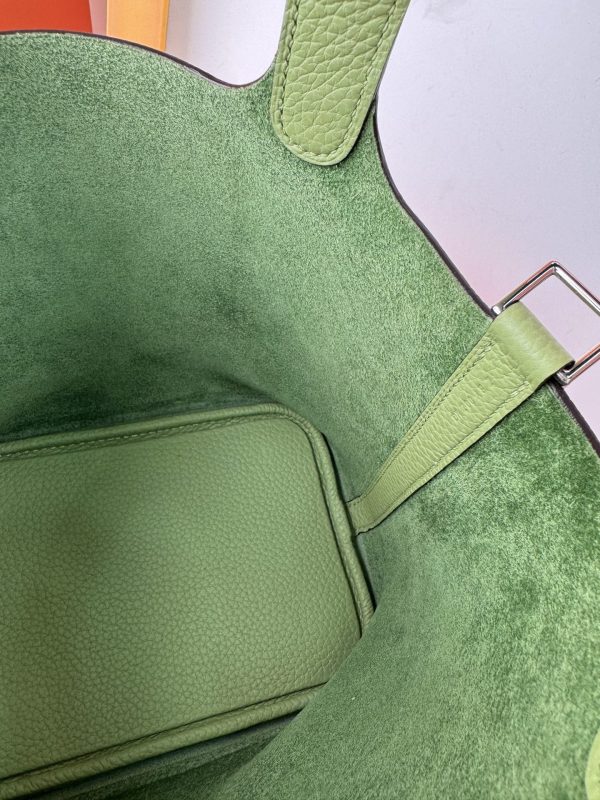 In stock✨Vegetable basket Avocado  Tc leather vegetable basket 18cm hand-sewn wax thread🧵 - Image 4