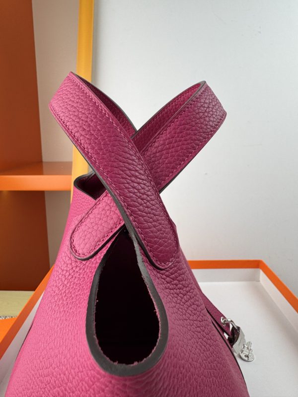 In stock✨Vegetable basket  Tc leather vegetable basket 18cm hand-sewn wax thread🧵 - Image 4