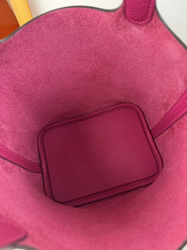 In stock✨Vegetable basket  Tc leather vegetable basket 18cm hand-sewn wax thread🧵 - Image 6