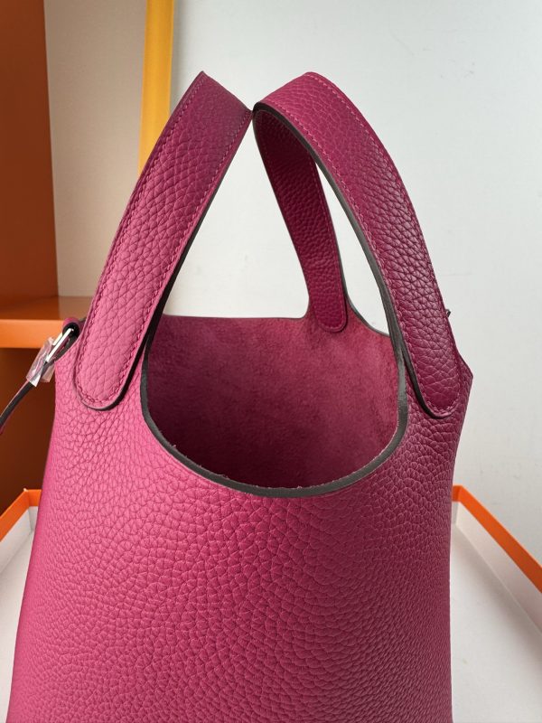 In stock✨Vegetable basket  Tc leather vegetable basket 18cm hand-sewn wax thread🧵 - Image 8