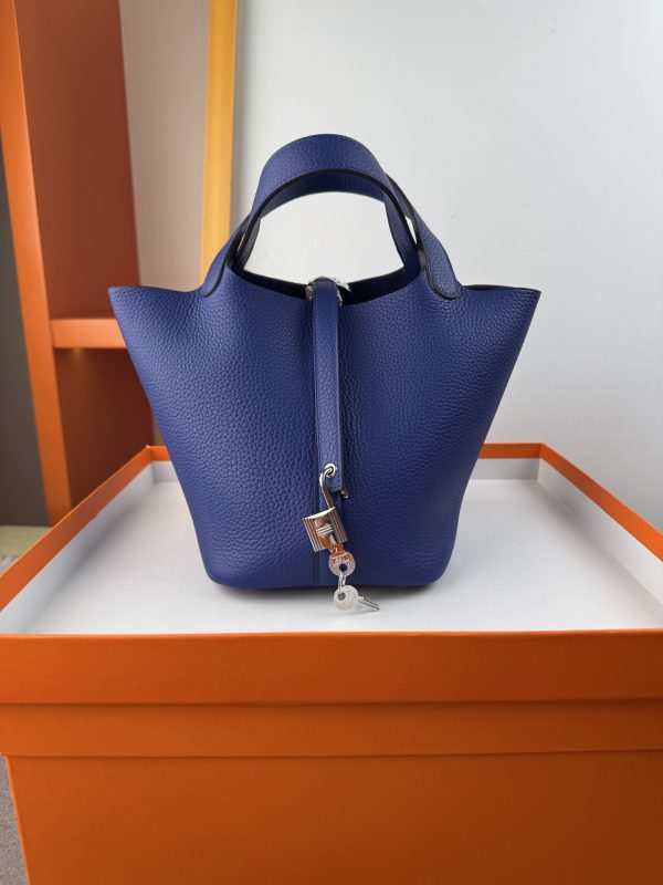 In stock✨Vegetable basket  Tc leather vegetable basket 18cm hand-sewn wax thread🧵 - Image 4