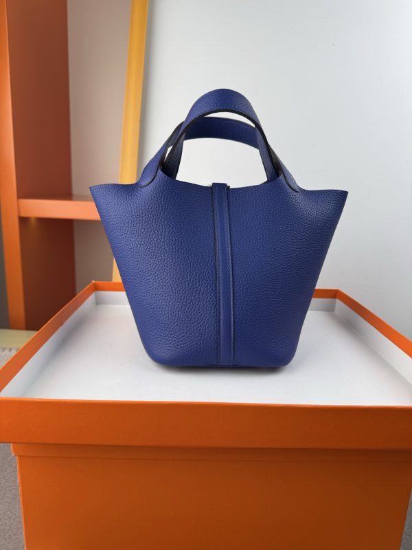 In stock✨Vegetable basket  Tc leather vegetable basket 18cm hand-sewn wax thread🧵 - Image 9